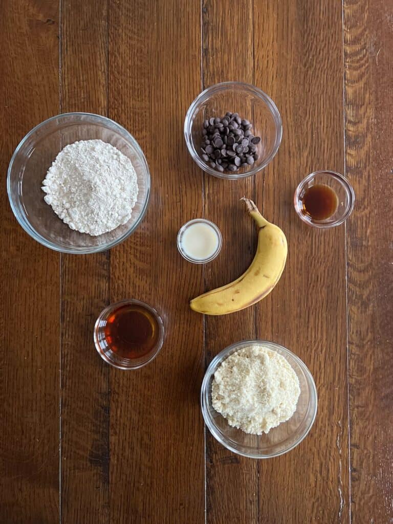 overhead view of recipe ingredients