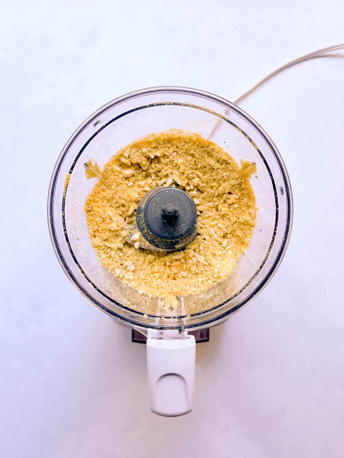 blended ingredients in a food processor