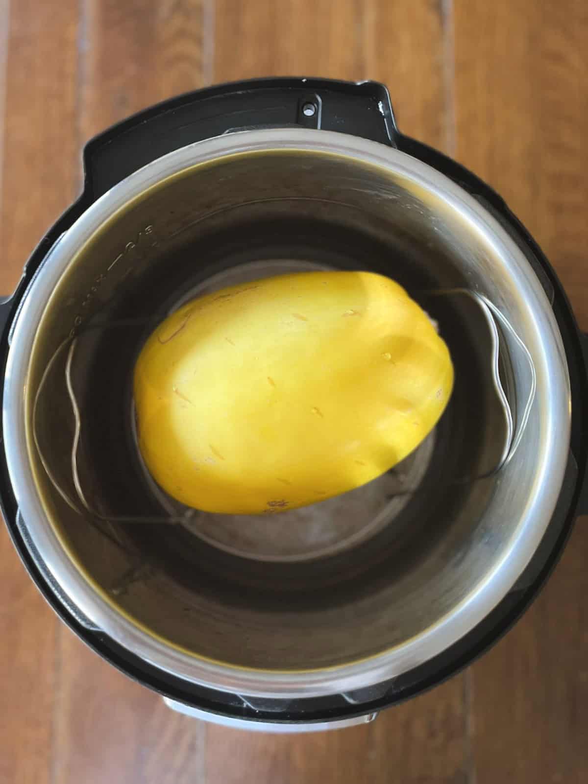 whole spaghetti squash in an Instant Pot