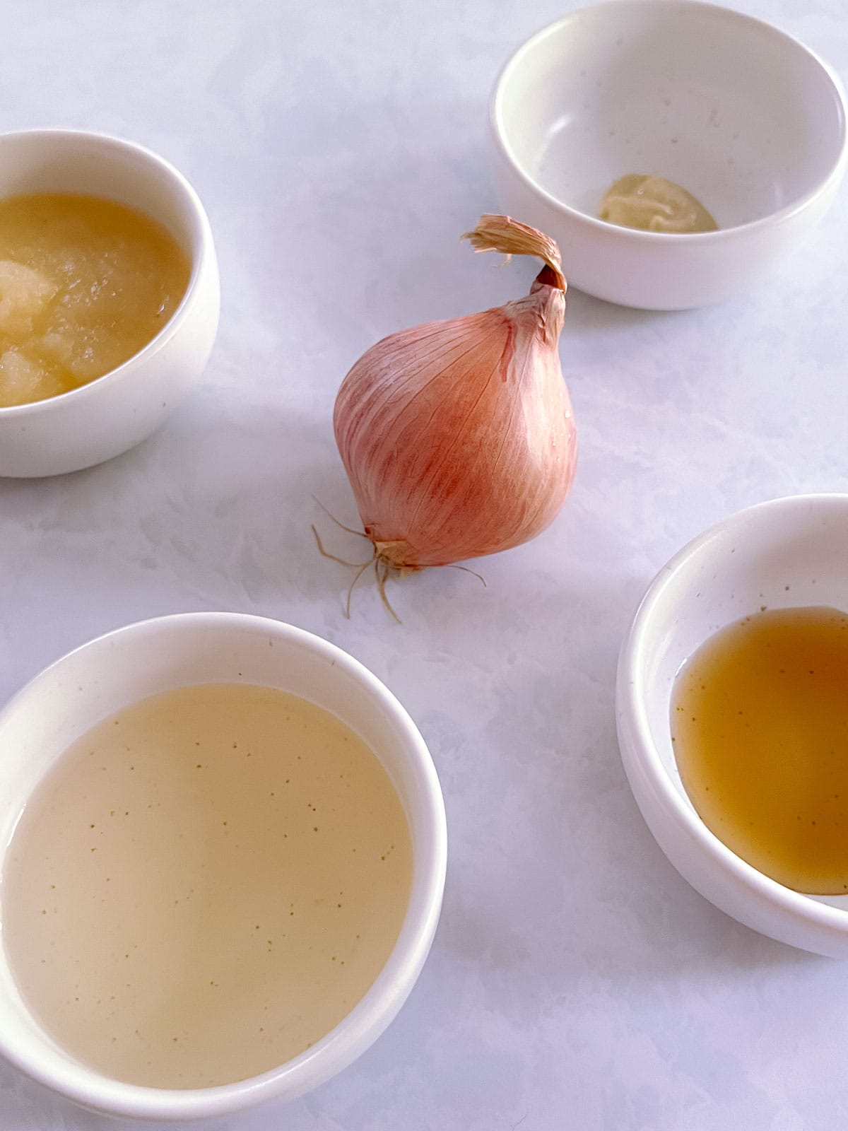 ingredients for champagne vinaigrette