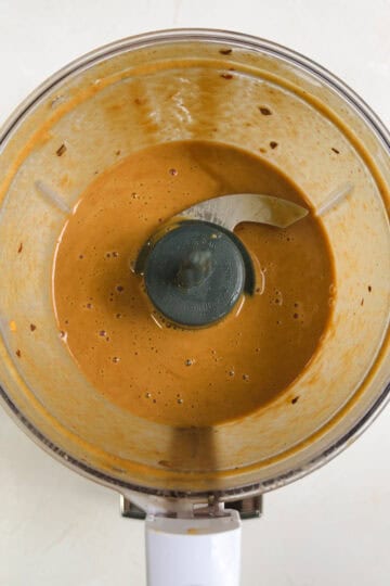 peanut dressing in a mini food processor