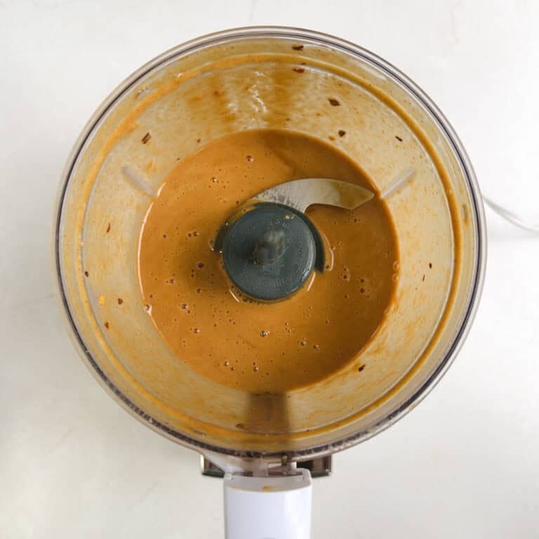 peanut dressing in a mini food processor