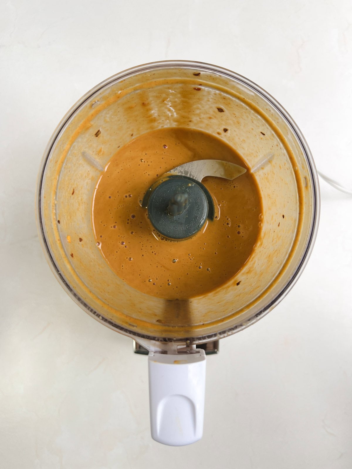 peanut dressing in a mini food processor