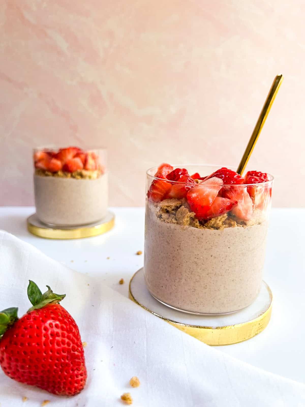 Strawberry overnight oats.