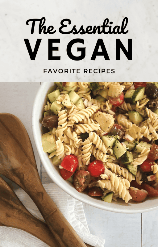 Cover of The Essential Vegan Favorite Recipes cookbook
