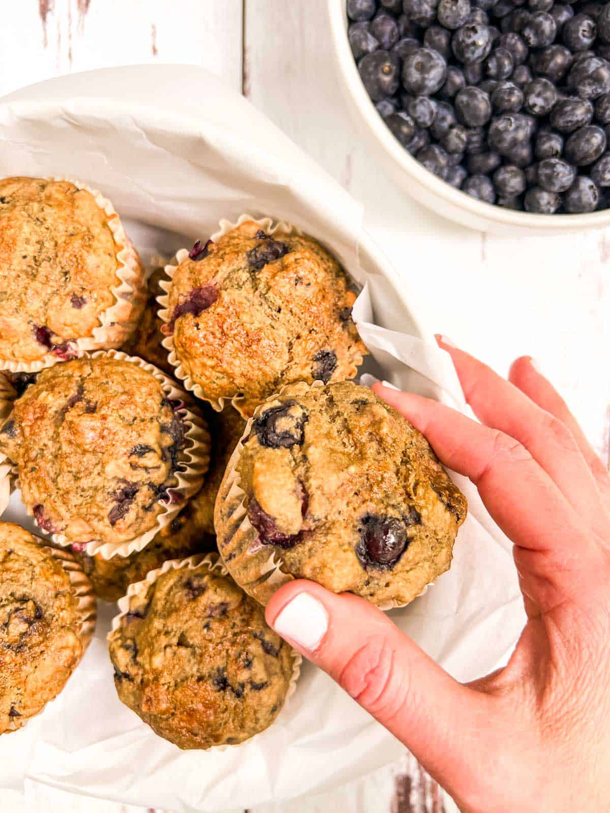 Blueberry muffins.